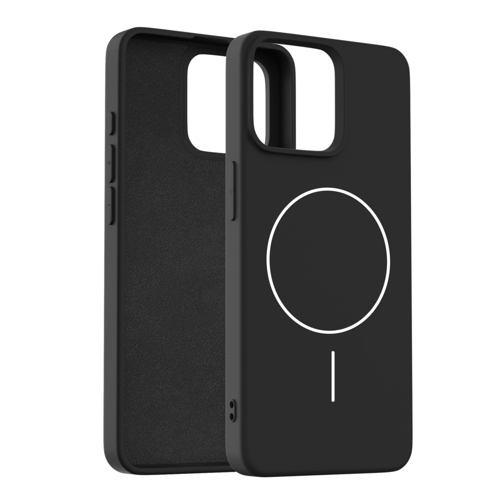 Coverzs Coverzs iPhone 16 Pro MagSafe Silikonhülle 'slim' (Schwarz) Coverzs Coverzs iPhone 16 Pro MagSafe Silikonhülle 'slim' (Schwarz)