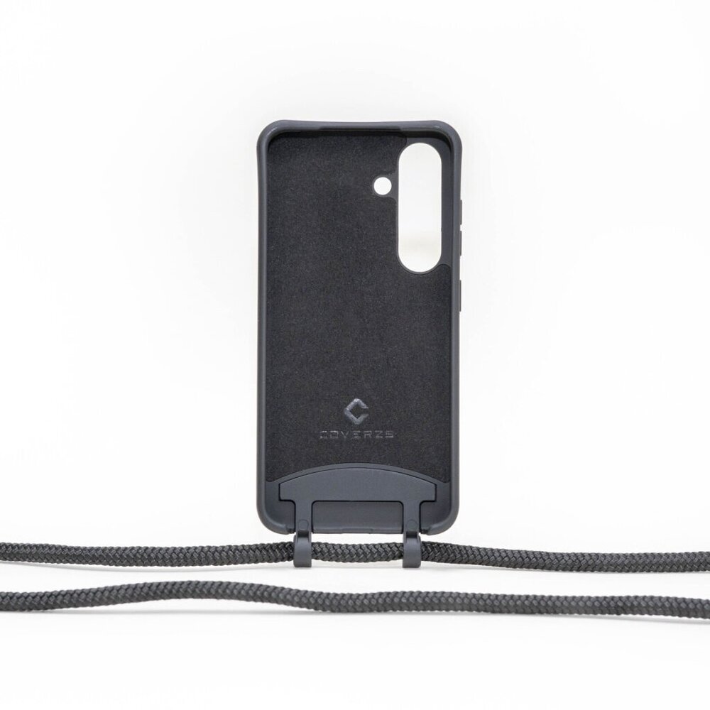 Coverzs Coverzs Samsung Galaxy S24 Plus Silikonhülle mit Kord (Schwarz) Coverzs Coverzs Samsung Galaxy S24 Plus Silikonhülle mit Kord (Schwarz)