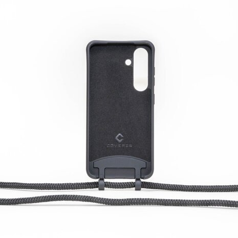 Coverzs Coverzs Samsung Galaxy S24 Plus Silikonhülle mit Kord (Schwarz) Coverzs Coverzs Samsung Galaxy S24 Plus Silikonhülle mit Kord (Schwarz)
