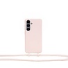 Coverzs Coverzs Samsung Galaxy S25 Silikonhülle mit Kord (Rosa) Coverzs Coverzs Samsung Galaxy S25 Silikonhülle mit Kord (Rosa)
