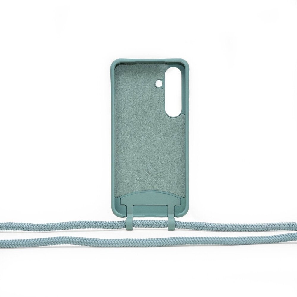 Coverzs Coverzs Samsung Galaxy S25 Silikonhülle mit Kord (Dunkelgrün) Coverzs Coverzs Samsung Galaxy S25 Silikonhülle mit Kord (Dunkelgrün)