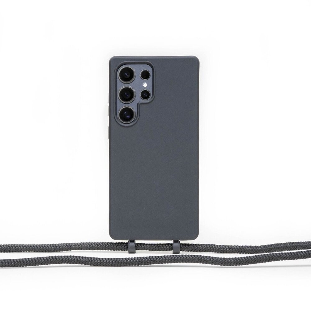 Coverzs Coverzs Samsung Galaxy S25 Ultra Silikonhülle mit Kord (Schwarz) Coverzs Coverzs Samsung Galaxy S25 Ultra Silikonhülle mit Kord (Schwarz)