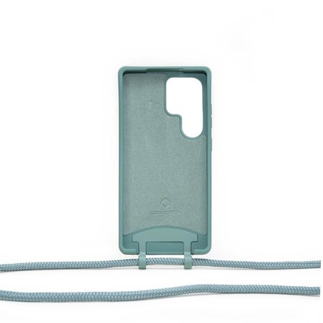 Coverzs Coverzs Samsung Galaxy S25 Ultra Silikonhülle mit Kord (Dunkelgrün) Coverzs Coverzs Samsung Galaxy S25 Ultra Silikonhülle mit Kord (Dunkelgrün)