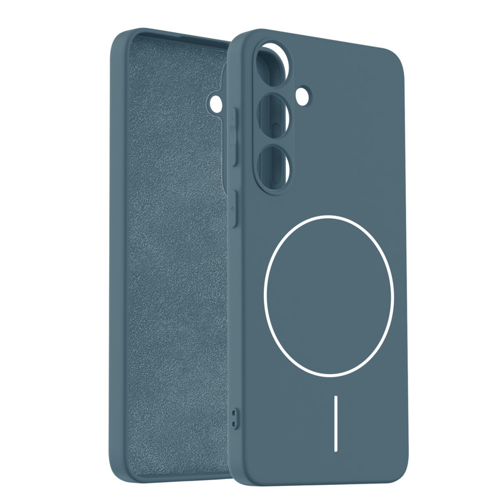 Coverzs Coverzs Samsung Galaxy S24 MagSafe Silikonhülle 'slim' (Dunkelblau) Coverzs Coverzs Samsung Galaxy S24 MagSafe Silikonhülle 'slim' (Dunkelblau)