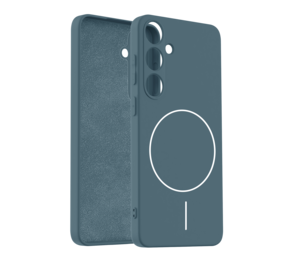 Coverzs Samsung Galaxy S24 MagSafe Silikonhülle 'slim' (Dunkelblau)