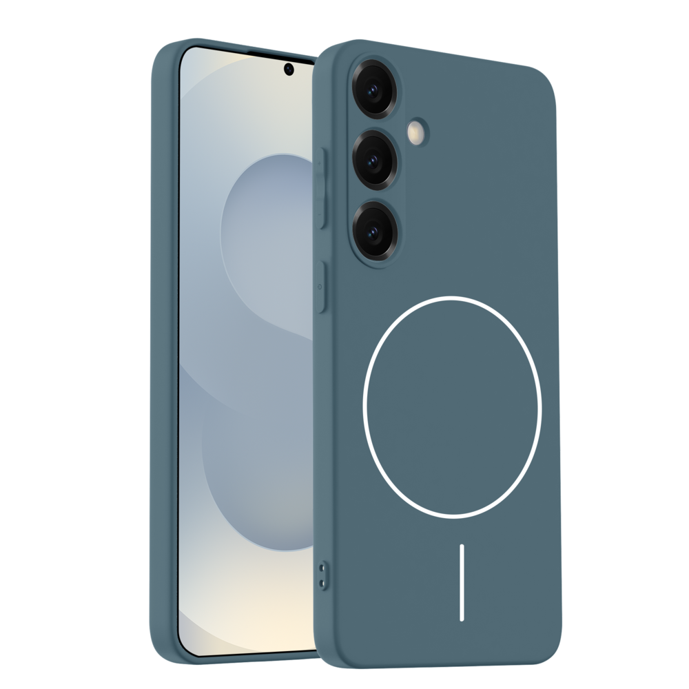 Coverzs Coverzs Samsung Galaxy S24 MagSafe Silikonhülle 'slim' (Dunkelblau) Coverzs Coverzs Samsung Galaxy S24 MagSafe Silikonhülle 'slim' (Dunkelblau)