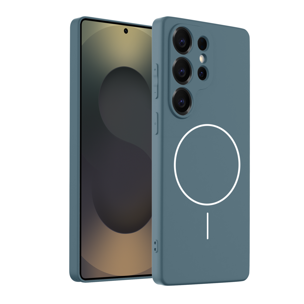 Coverzs Coverzs Samsung Galaxy S25 Ultra MagSafe Silikonhülle 'slim' (Dunkelblau) Coverzs Coverzs Samsung Galaxy S25 Ultra MagSafe Silikonhülle 'slim' (Dunkelblau)