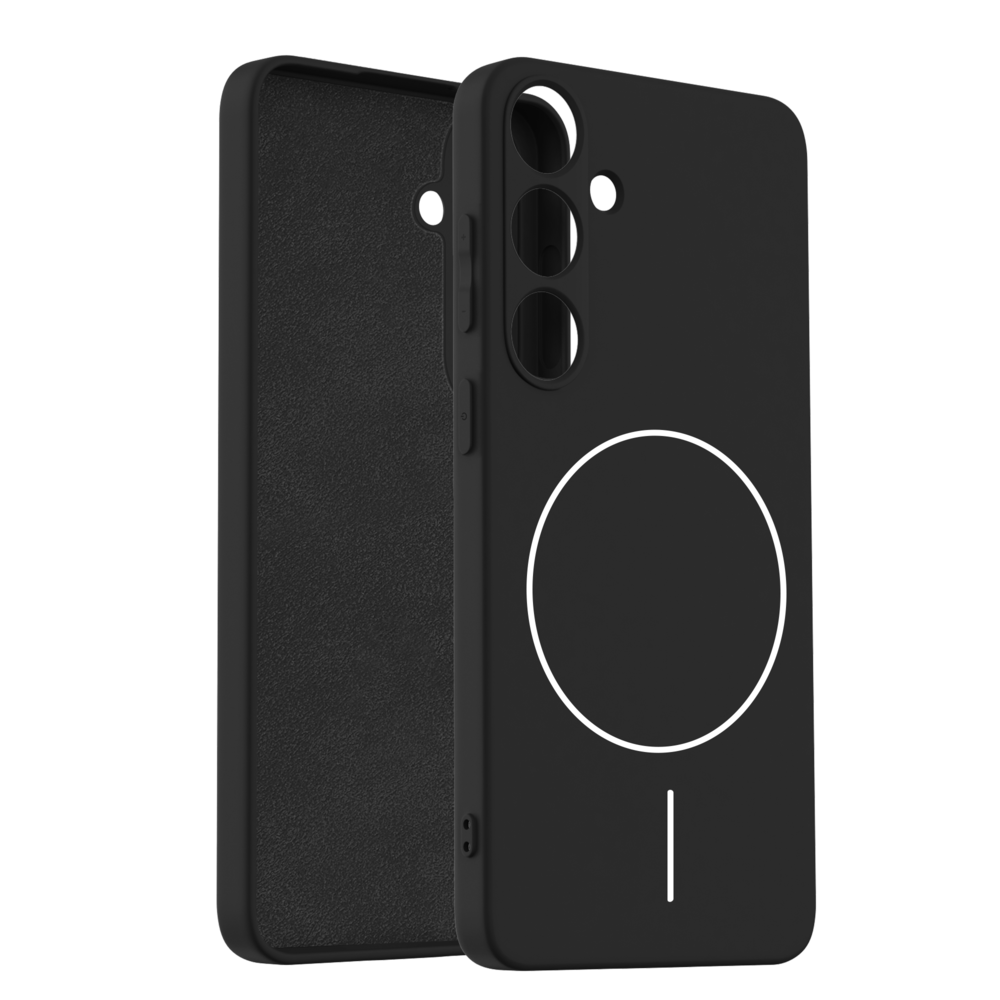 Coverzs Coverzs Samsung Galaxy S25 Plus MagSafe Silikonhülle 'slim' (Schwarz) Coverzs Coverzs Samsung Galaxy S25 Plus MagSafe Silikonhülle 'slim' (Schwarz)