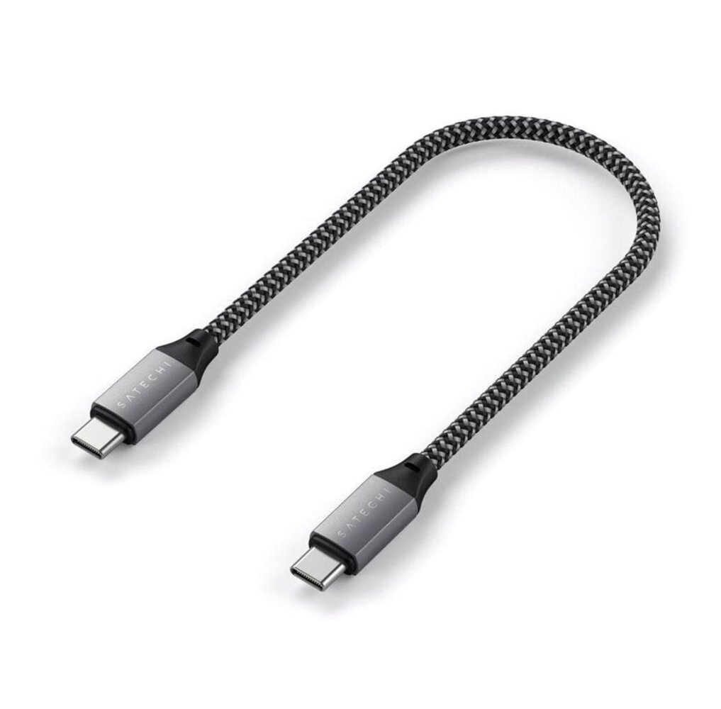 Satechi Satechi USB-C to USB-C Ladekabel (25cm) Satechi Satechi USB-C to USB-C Ladekabel (25cm)