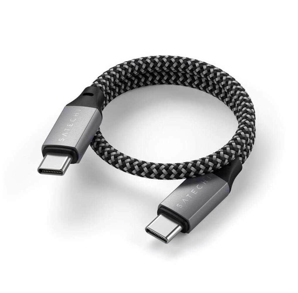 Satechi Satechi USB-C to USB-C Ladekabel (25cm) Satechi Satechi USB-C to USB-C Ladekabel (25cm)