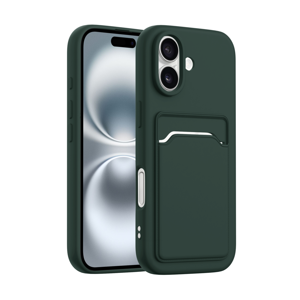 ShieldCase® ShieldCase iPhone 17 Silikonhülle mit Kartenfach (Dunkelgrün) ShieldCase® ShieldCase iPhone 17 Silikonhülle mit Kartenfach (Dunkelgrün)