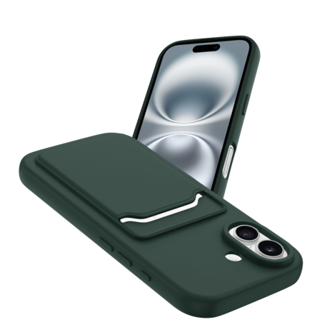 ShieldCase® ShieldCase iPhone 17 Silikonhülle mit Kartenfach (Dunkelgrün) ShieldCase® ShieldCase iPhone 17 Silikonhülle mit Kartenfach (Dunkelgrün)