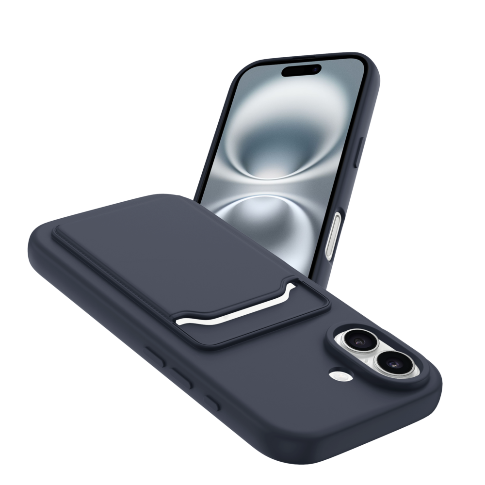 ShieldCase® ShieldCase iPhone 17 Silikonhülle mit Kartenfach (Dunkelblau) ShieldCase® ShieldCase iPhone 17 Silikonhülle mit Kartenfach (Dunkelblau)