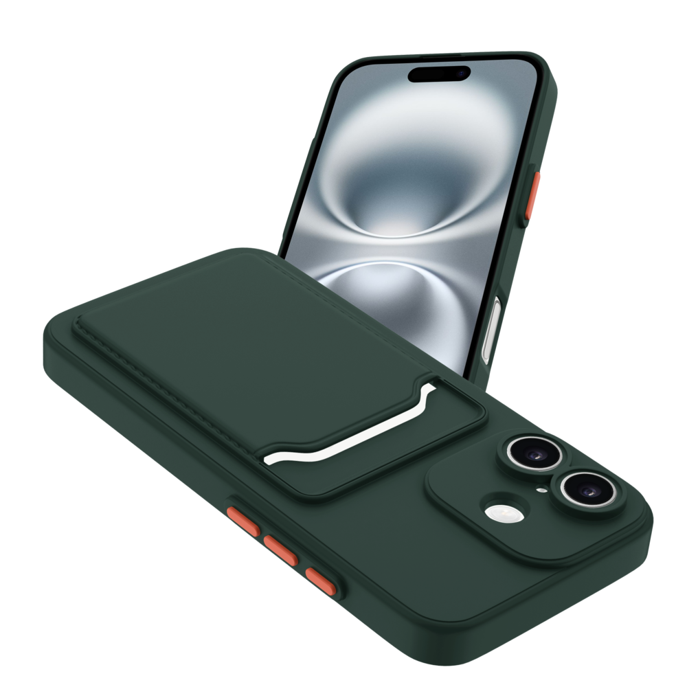 ShieldCase® ShieldCase iPhone 17 Back Cover mit Kartenfach (Dunkelgrün) ShieldCase® ShieldCase iPhone 17 Back Cover mit Kartenfach (Dunkelgrün)