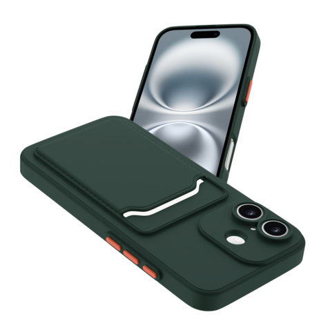 ShieldCase® ShieldCase iPhone 17 Back Cover mit Kartenfach (Dunkelgrün) ShieldCase® ShieldCase iPhone 17 Back Cover mit Kartenfach (Dunkelgrün)