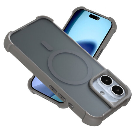 Coverzs Coverzs iPhone 17 Matte Shockhülle mit MagSafe (Grau) Coverzs Coverzs iPhone 17 Matte Shockhülle mit MagSafe (Grau)