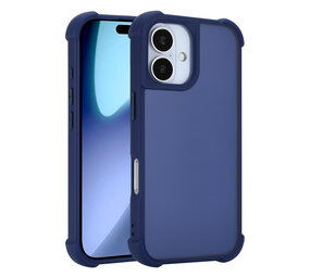 Coverzs iPhone 17 mattes Shockhülle (Dunkelblau)