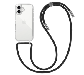 ShieldCase® iPhone 17 Schockhülle mit Kordel (Transparent)