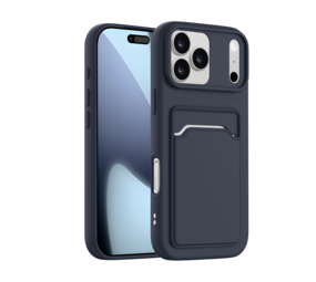 ShieldCase® iPhone 17 Pro Silikonhülle mit Kartenfach (Dunkelblau) ShieldCase® iPhone 17 Pro Silikonhülle mit Kartenfach (Dunkelblau)