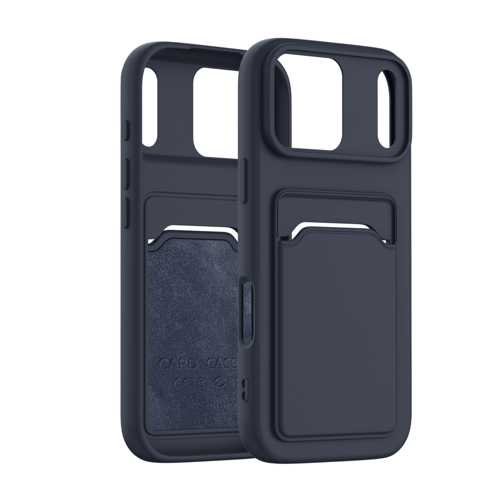 ShieldCase® ShieldCase iPhone 17 Pro Max Silikonhülle mit kartenfach (Dunkelblau) ShieldCase® ShieldCase iPhone 17 Pro Max Silikonhülle mit kartenfach (Dunkelblau)