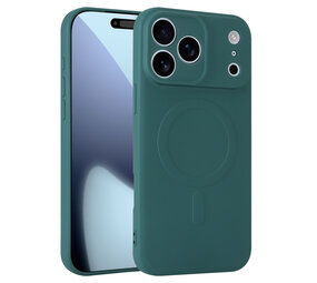 ShieldCase® iPhone 17 Pro Max Silikon MagSafe Back Cover (Dunkelgrün)