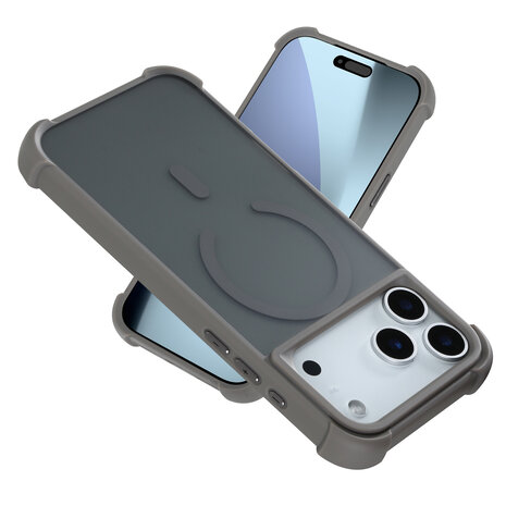 Coverzs Coverzs iPhone 17 Pro Max mattes Shockhülle mit MagSafe (Grau) Coverzs Coverzs iPhone 17 Pro Max mattes Shockhülle mit MagSafe (Grau)
