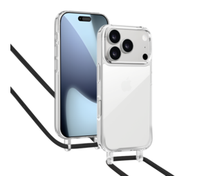 ShieldCase® iPhone 17 Pro Max Schockhülle mit Kord (Transparent)