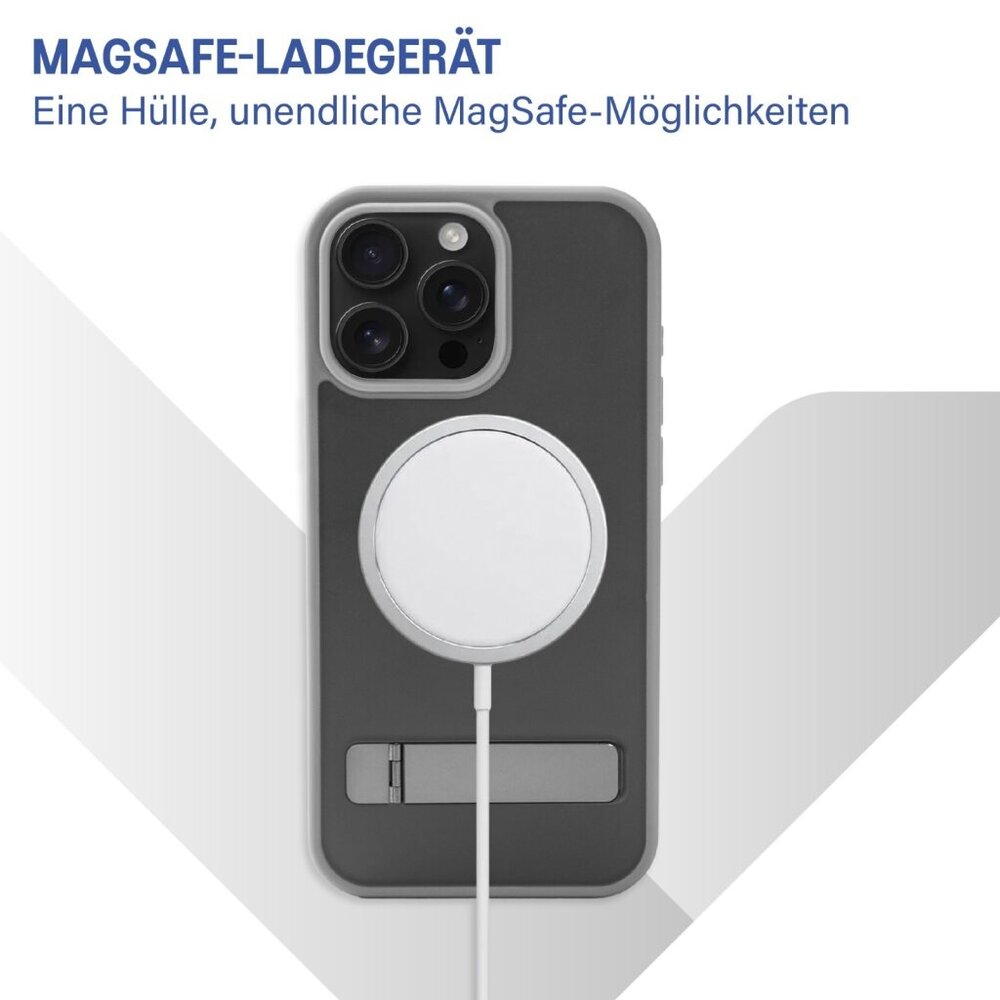 Coverzs Coverzs iPhone 13 Pro matte MagSafe Hülle mit Standard (Grau) Coverzs Coverzs iPhone 13 Pro matte MagSafe Hülle mit Standard (Grau)