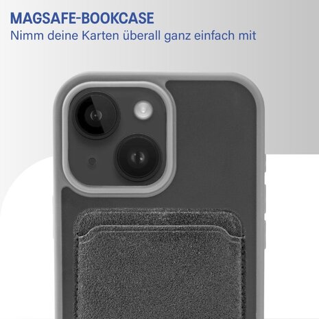 Coverzs Coverzs iPhone 15 matte MagSafe Hülle mit Standard (Grau) Coverzs Coverzs iPhone 15 matte MagSafe Hülle mit Standard (Grau)