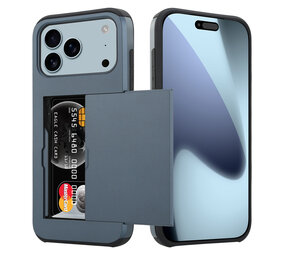 ShieldCase® iPhone 17 Pro Max Kartenhülle mit Schiebefach (Dunkelblau) ShieldCase® iPhone 17 Pro Max Kartenhülle mit Schiebefach (Dunkelblau)