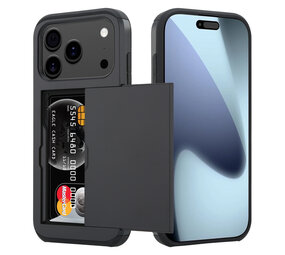 ShieldCase® iPhone 17 Pro Kartenhülle mit Schiebefach (Schwarz)