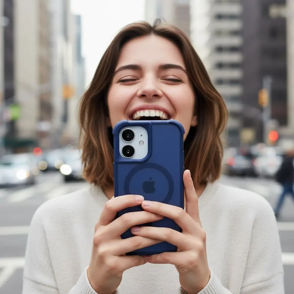 Coverzs Coverzs iPhone 17 Matte Shockhülle mit MagSafe (Dunkelblau) Coverzs Coverzs iPhone 17 Matte Shockhülle mit MagSafe (Dunkelblau)