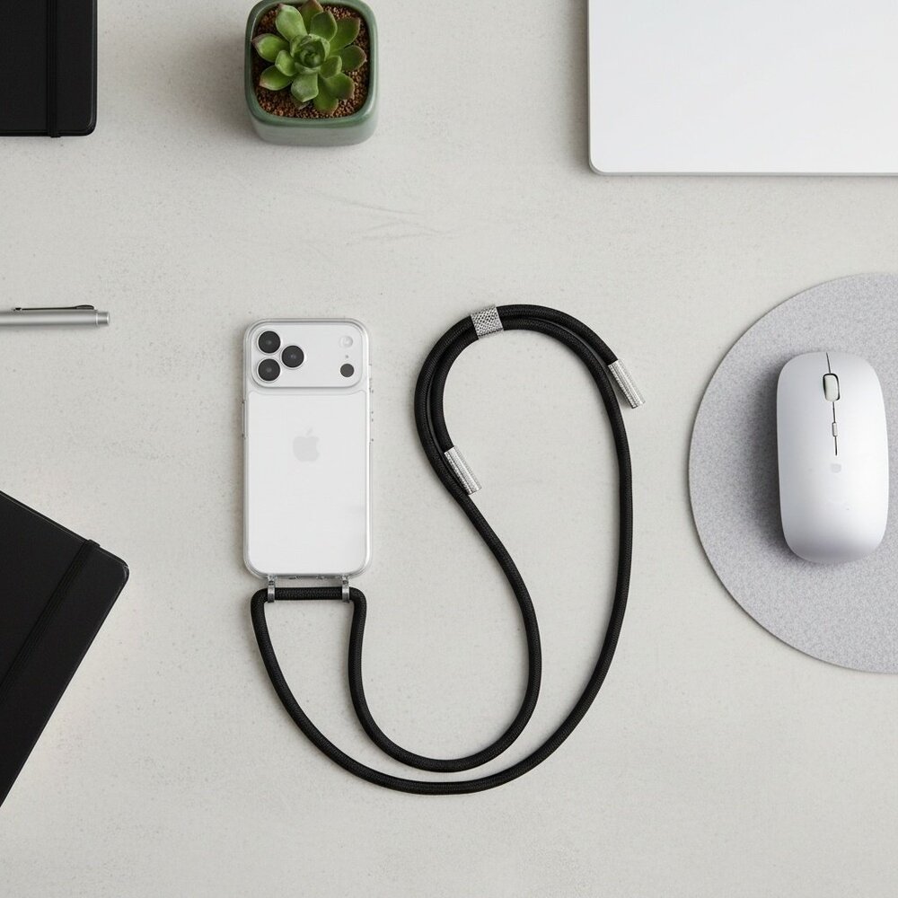 ShieldCase® ShieldCase iPhone 17 Pro Max Schockhülle mit Kord (Transparent) ShieldCase® ShieldCase iPhone 17 Pro Max Schockhülle mit Kord (Transparent)