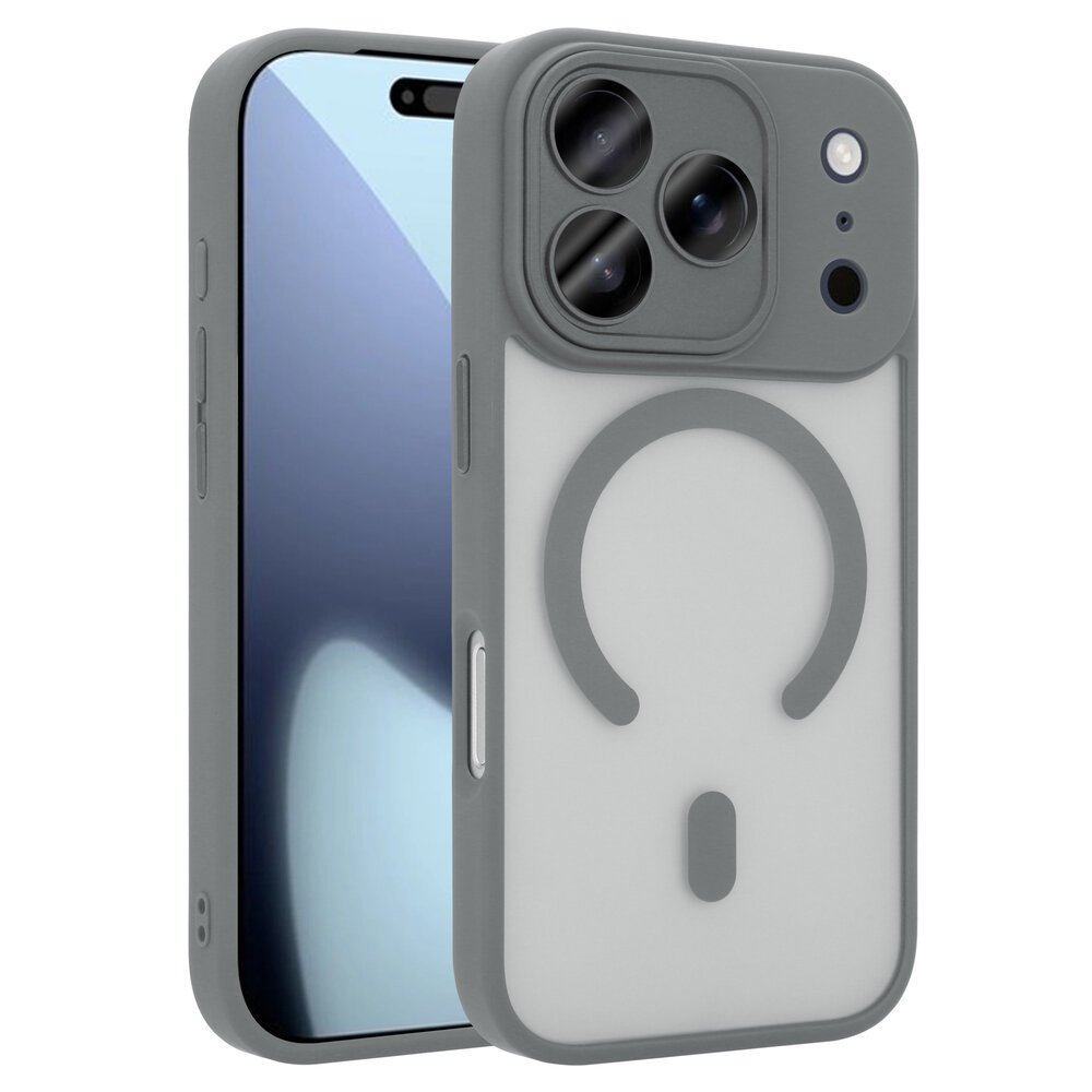Coverzs Coverzs iPhone 17 Pro mattes MagSafe Hülle mit Kameraschutz (Grau)