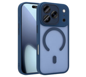 Coverzs iPhone 17 Pro mattes MagSafe Hülle mit Kameraschutz (Dunkelblau)