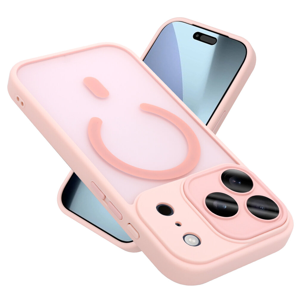 Coverzs Coverzs iPhone 17 Pro mattes MagSafe Hülle mit Kameraschutz (Rosa)