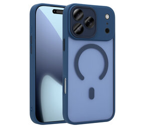 Coverzs iPhone 17 Pro Max mattes MagSafe Hülle mit Kameraschutz (Dunkelblau)