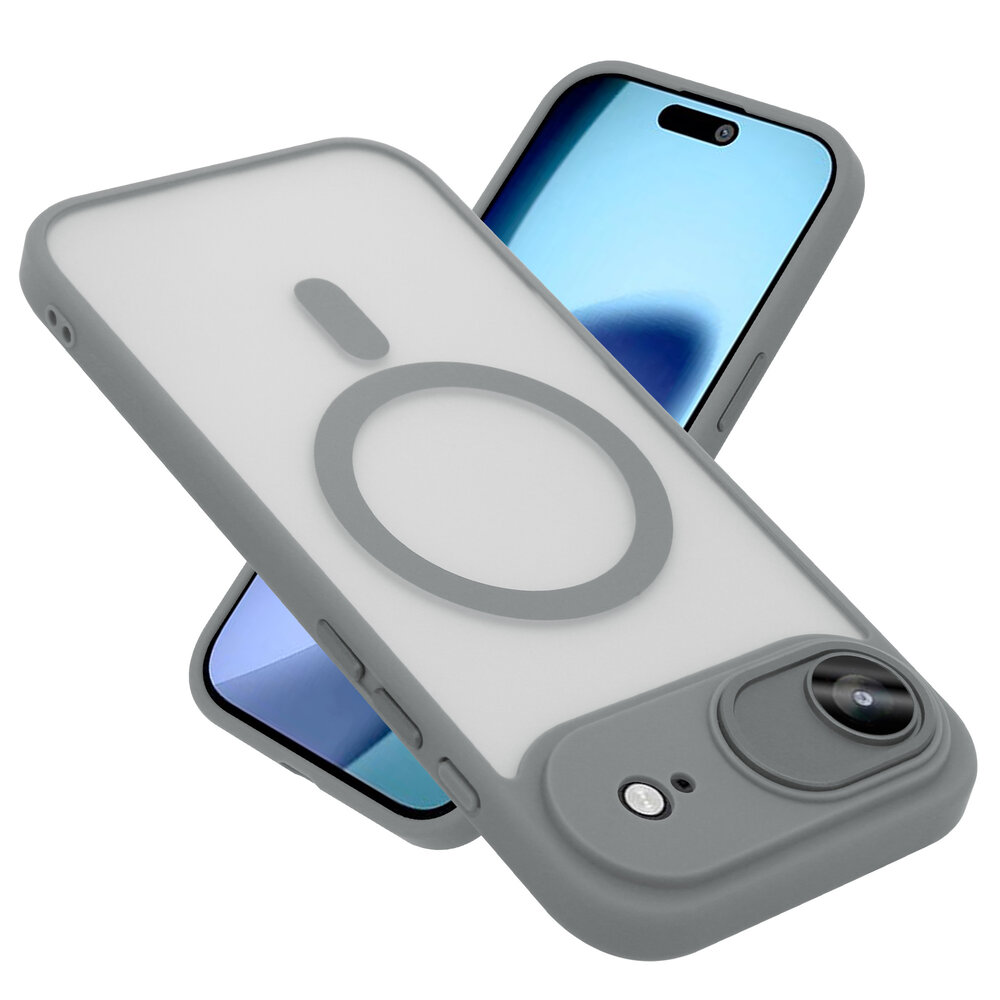 Coverzs Coverzs iPhone Air Mattes MagSafe Hülle mit Kameraschutz (Grau)