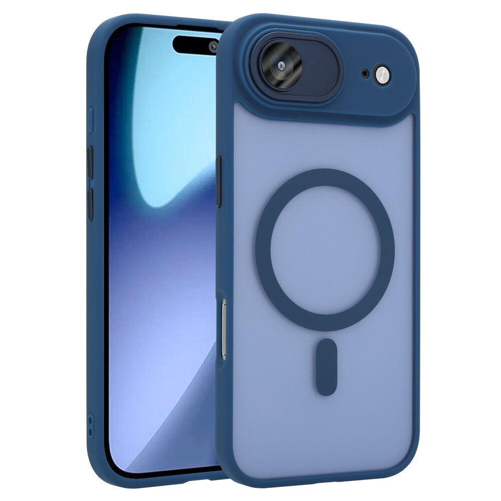 Coverzs Coverzs iPhone Air Mattes MagSafe Hülle mit Kameraschutz (Dunkelblau)