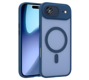 Coverzs iPhone Air Mattes MagSafe Hülle mit Kameraschutz (Dunkelblau)