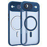 Coverzs Coverzs iPhone Air Mattes MagSafe Hülle mit Kameraschutz (Dunkelblau)