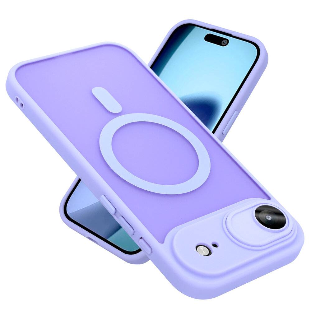Coverzs Coverzs iPhone Air Mattes MagSafe Hülle mit Kameraschutz (Lila)
