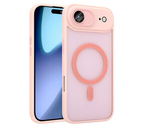 Coverzs iPhone Air Mattes MagSafe Hülle mit Kameraschutz (Rosa)