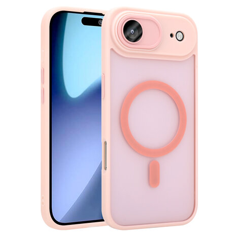 Coverzs Coverzs iPhone Air Mattes MagSafe Hülle mit Kameraschutz (Rosa)