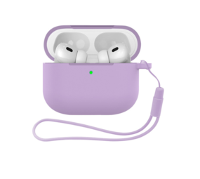 ShieldCase® Airpods Pro 3 Silikonhülle mit Kord (paars)