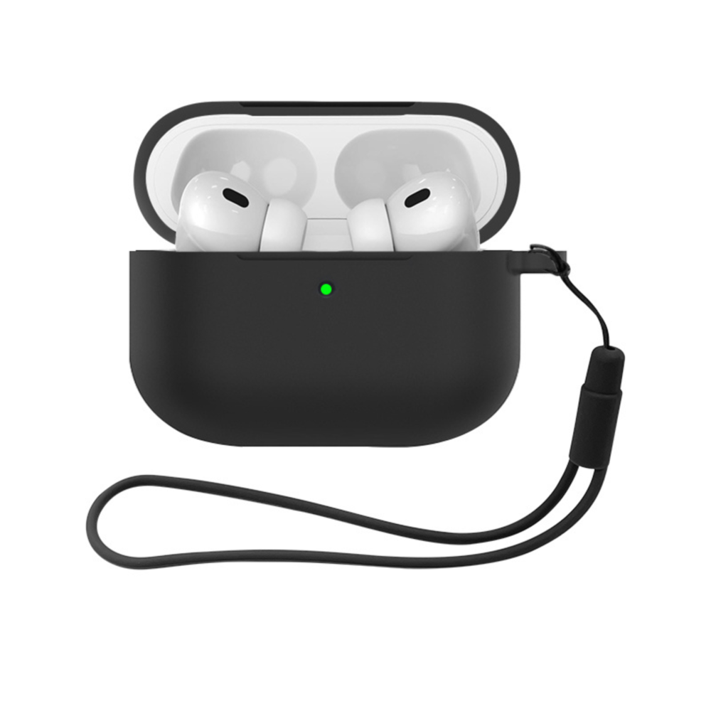 ShieldCase® ShieldCase Airpods Pro 3 Silikonhülle mit Kord (Schwarz) ShieldCase® ShieldCase Airpods Pro 3 Silikonhülle mit Kord (Schwarz)