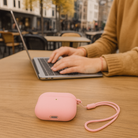ShieldCase® ShieldCase Airpods Pro 3 Silikonhülle mit Kord (Rosa) ShieldCase® ShieldCase Airpods Pro 3 Silikonhülle mit Kord (Rosa)
