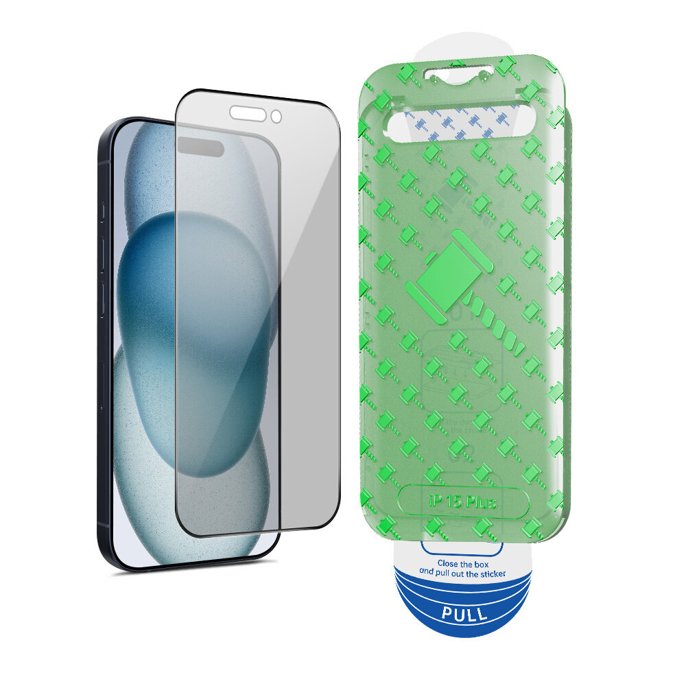Coverzs Coverzs iPhone 15 Plus Privacy Displayschutz aus gehärtetem Glas mit Rahmen (2-Pack) Coverzs Coverzs iPhone 15 Plus Privacy Displayschutz aus gehärtetem Glas mit Rahmen (2-Pack)