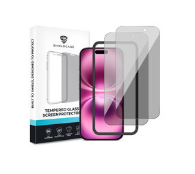 ShieldCase® iPhone 16 Privacy Tempered Glass Basic Displayschutz (2-Pack)