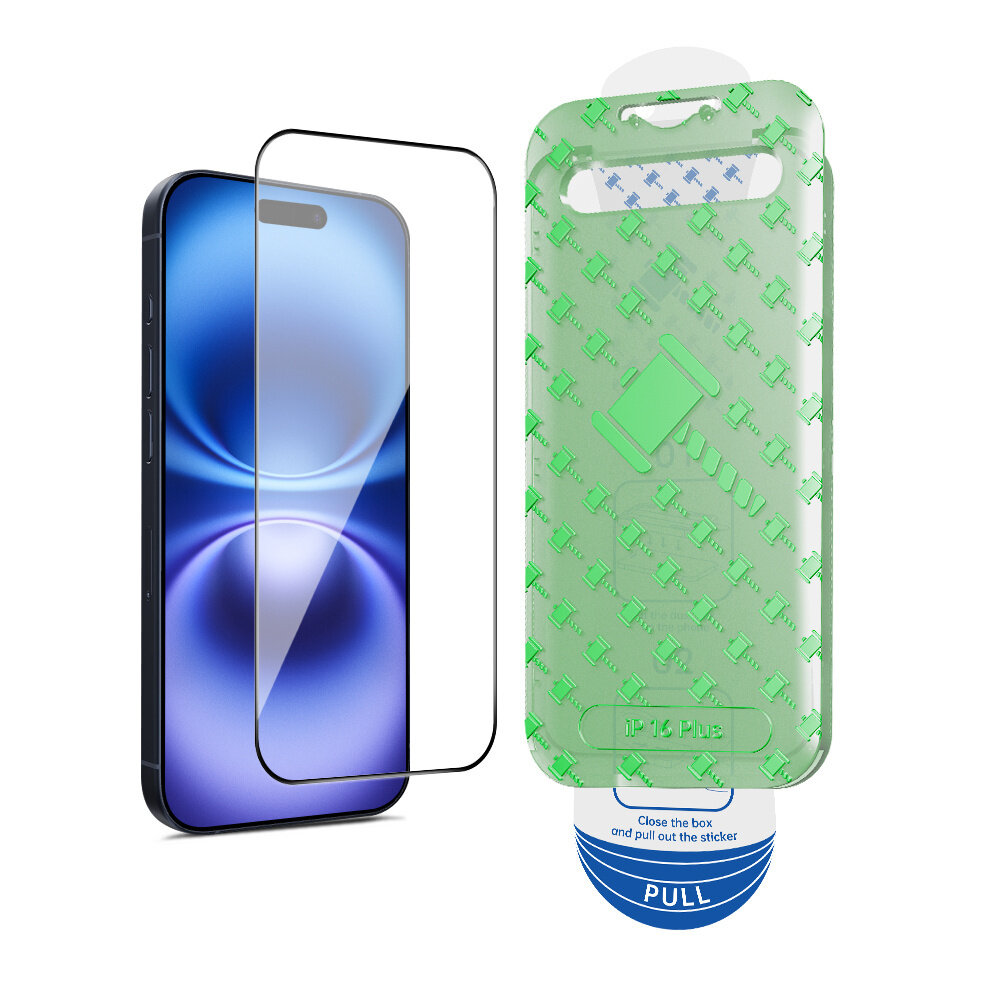 Coverzs Coverzs iPhone 16 Plus Displayschutz aus gehärtetem Glas mit Rahmen (2-Pack) Coverzs Coverzs iPhone 16 Plus Displayschutz aus gehärtetem Glas mit Rahmen (2-Pack)